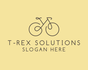 Yellow Bicycle Bike logo design