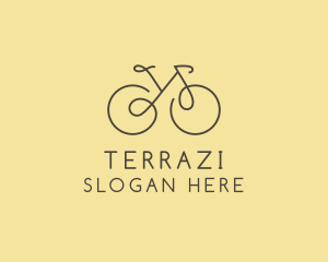 Yellow Bicycle Bike logo design