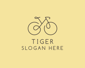 Yellow Bicycle Bike logo design