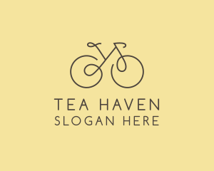 Yellow Bicycle Bike logo design