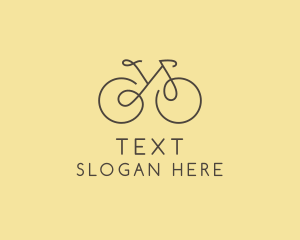 Yellow Bicycle Bike logo design