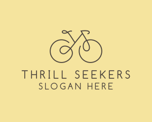 Yellow Bicycle Bike logo design