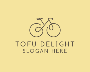 Yellow Bicycle Bike logo design