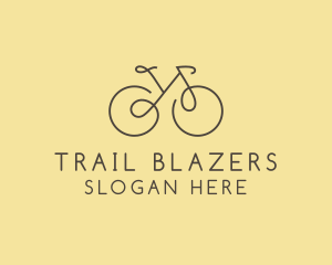 Yellow Bicycle Bike logo design