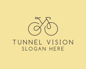 Yellow Bicycle Bike logo design