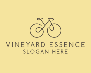 Yellow Bicycle Bike logo design