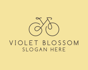 Yellow Bicycle Bike logo design