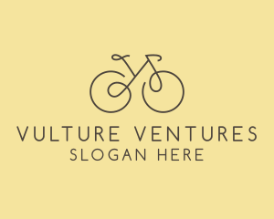 Yellow Bicycle Bike logo design