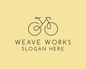 Yellow Bicycle Bike logo design