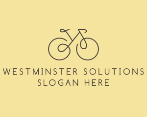 Yellow Bicycle Bike logo design