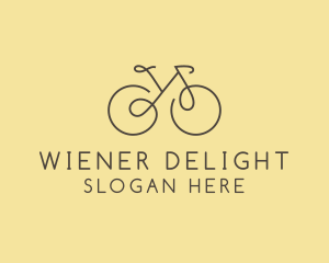 Yellow Bicycle Bike logo design