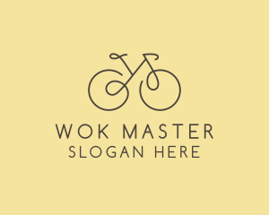 Yellow Bicycle Bike logo design