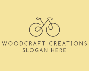 Yellow Bicycle Bike logo design