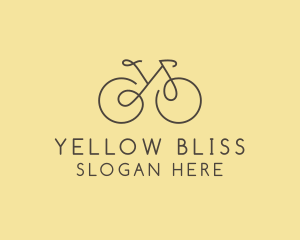 Yellow Bicycle Bike logo design