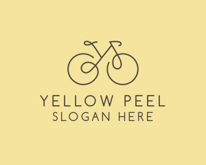 Yellow Bicycle Bike logo design