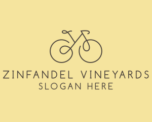 Yellow Bicycle Bike logo design