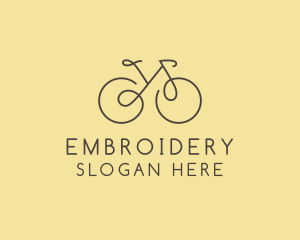 Yellow Bicycle Bike logo design