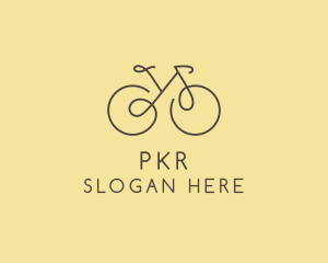 Yellow Bicycle Bike logo design