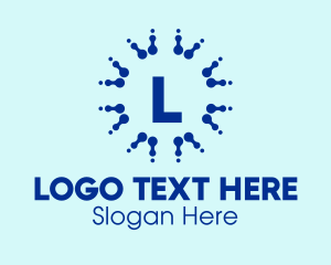 Networking - Blue Network Lettermark logo design