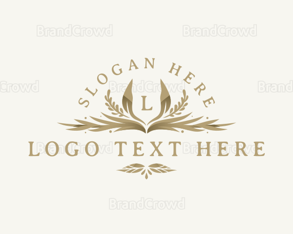 Organic Leaves Ornament Logo