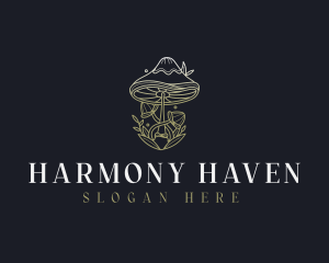 Holistic - Holistic Natural Mushroom logo design