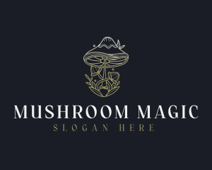 Mushroom - Holistic Natural Mushroom logo design