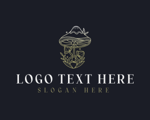 Holistic Natural Mushroom Logo