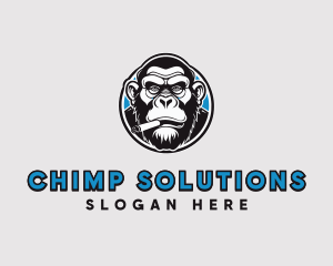 Cigarette Smoking Ape logo design