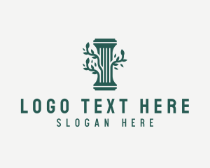 Corporate - Elegant Tree Vine Pillar logo design