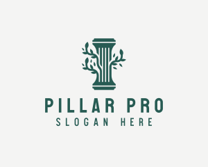 Elegant Tree Vine Pillar logo design