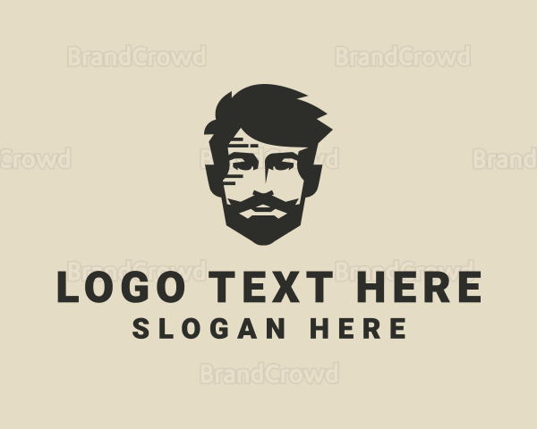 Hipster Male Head Logo