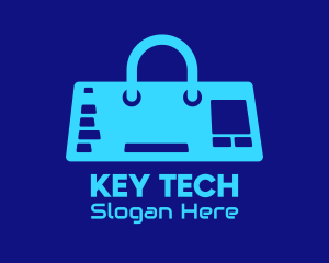 Blue Tech Controller Bag logo design