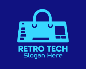 Blue Tech Controller Bag logo design