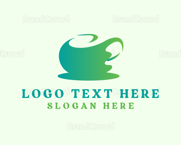 Organic Tea Pot Logo