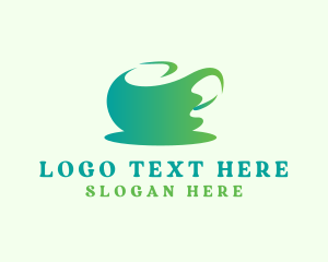 Organic Tea Pot Logo