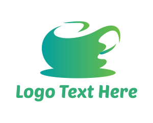 Green Cup - Abstract Green Tea logo design