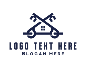 Housing - Modern Lock House logo design