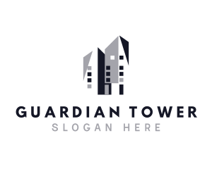 Hotel Skyscraper Tower logo design