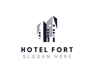 Hotel Skyscraper Tower logo design