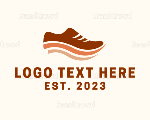 Running Shoe Wave Logo