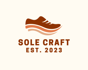 Shoemaker - Running Shoe Wave logo design