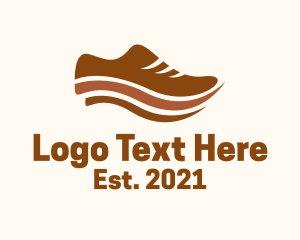 Activewear - Brown Classic Shoe logo design