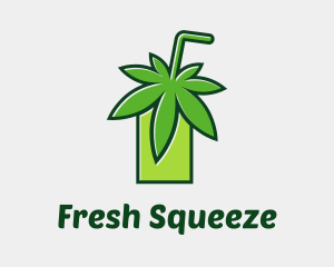 Juice - Cannabis Weed Juice logo design