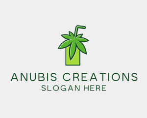 Cannabis Weed Juice logo design