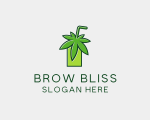 Cannabis Weed Juice logo design