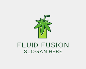 Cannabis Weed Juice logo design