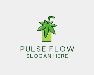 Cannabis Weed Juice logo design