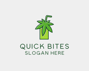 Cannabis Weed Juice logo design