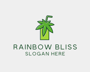 Cannabis Weed Juice logo design