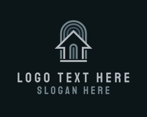 Developer - Abstract House Lines logo design